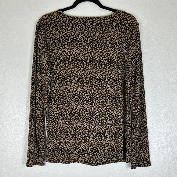 ADRIANNA PAPELL Animal Print Women’s‎ Blouse - Picture 3 of 11